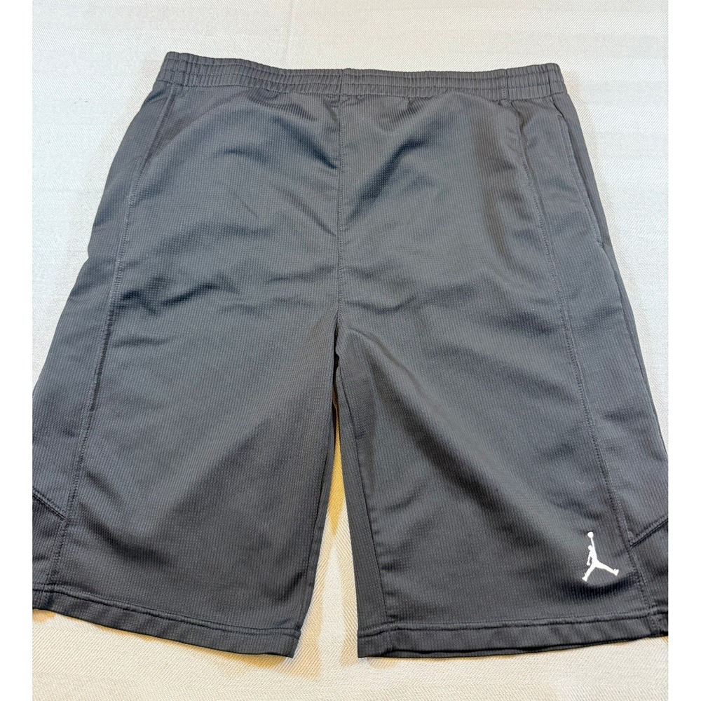 Jordan Brand Mens Basketball Shorts Dark Grey Mesh Jumpman Logo XL